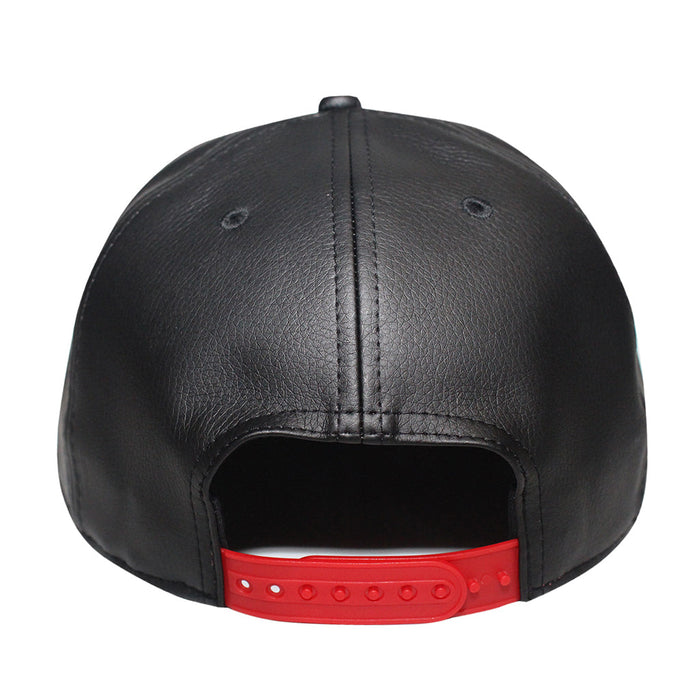 Origins - The Cap Guys TCG / Inspired Exclusives Black And Red PU Leather Snapback Cap