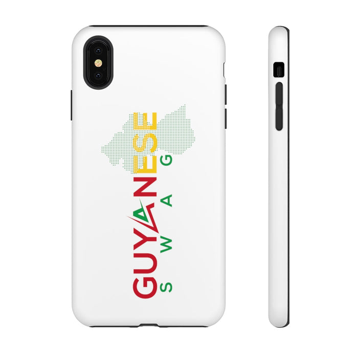 Guyanese Swag Guyana Map Phone Tough Cases (White)