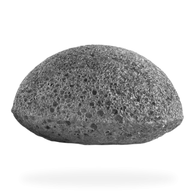 100% Pure Natural Mini Konjac Pore Refiner Sponge with Charcoal - Sloth