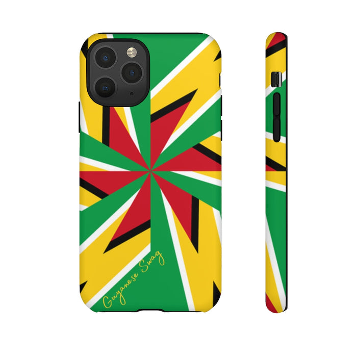 Guyanese Swag Guyana Artistic Flag Phone Tough Case