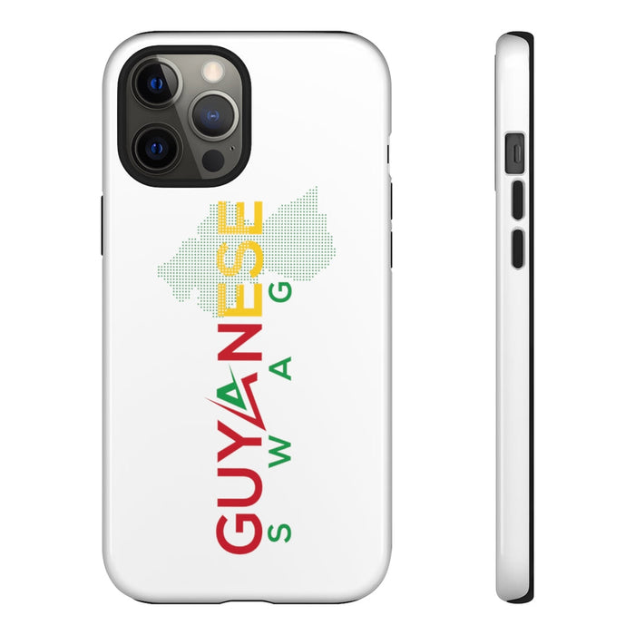 Guyanese Swag Guyana Map Phone Tough Cases (White)