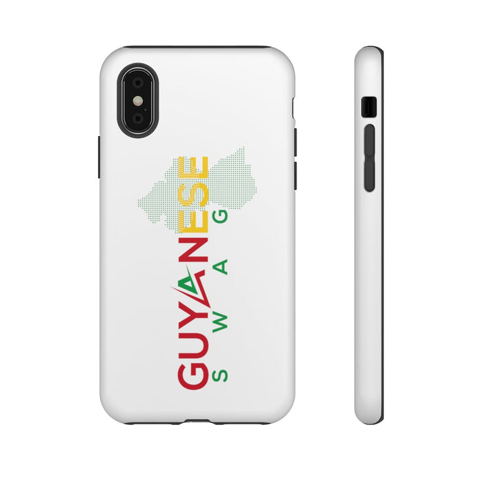 Guyanese Swag Guyana Map Phone Tough Cases (White)