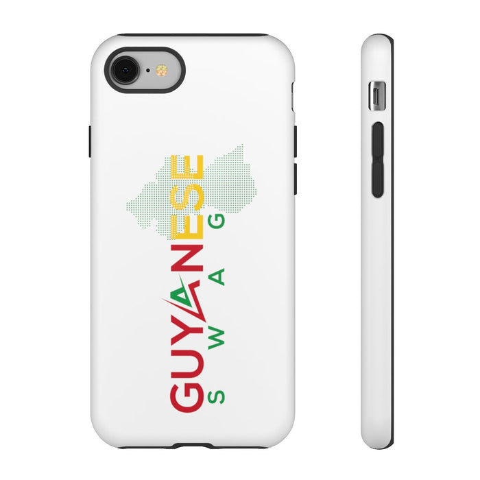 Guyanese Swag Guyana Map Phone Tough Cases (White)