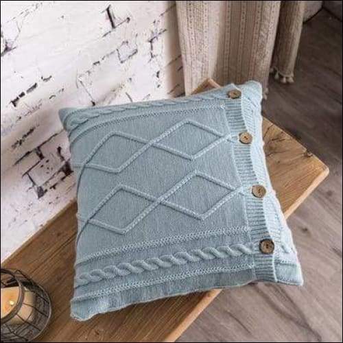 Diamond Cove Knitted Pillow Cover