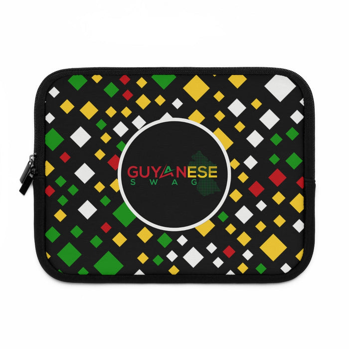 Guyanese Swag Ice Gold Green Cubes Laptop Sleeve