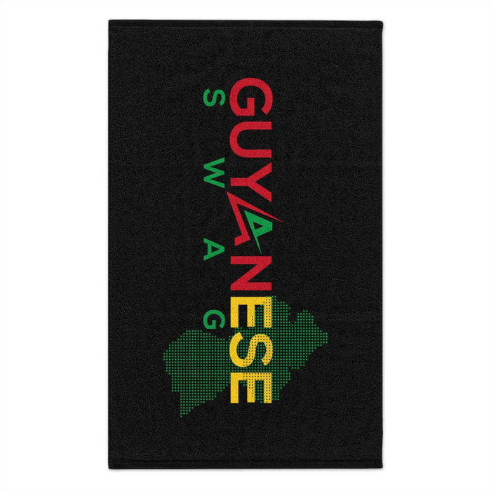 Guyanese Swag Guyana Map Rally Towel, 11x18