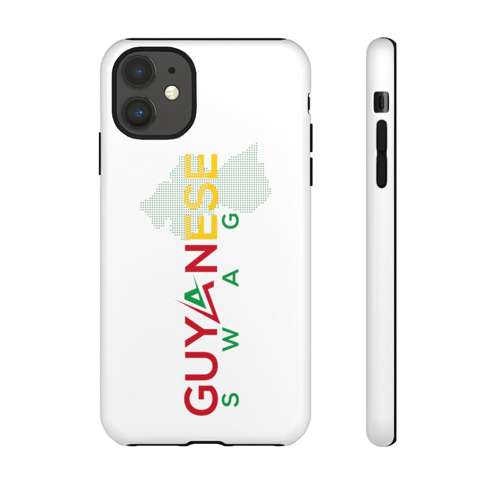 Guyanese Swag Guyana Map Phone Tough Cases (White)