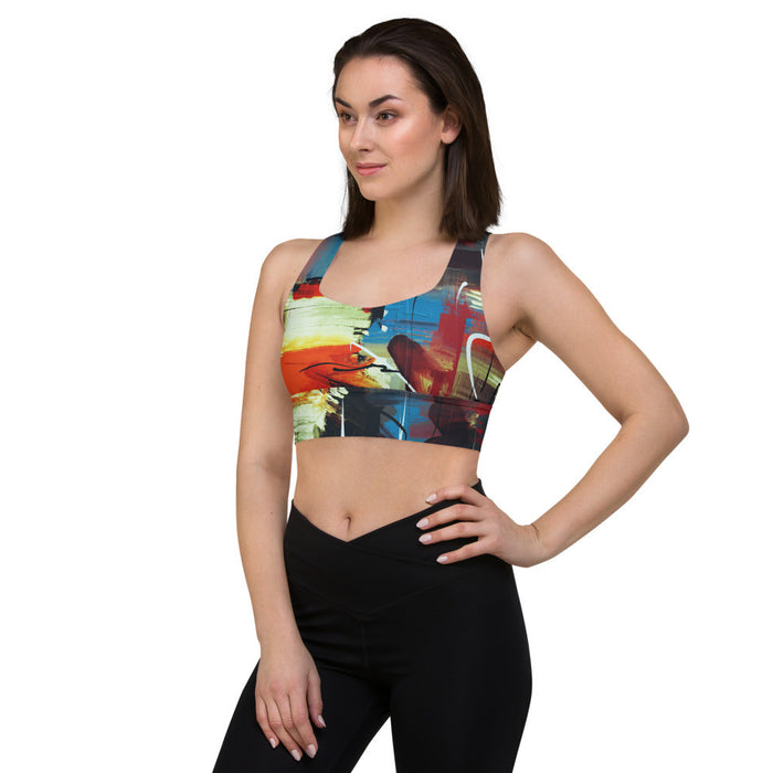 Gianneli Colours Longline Sports Bra