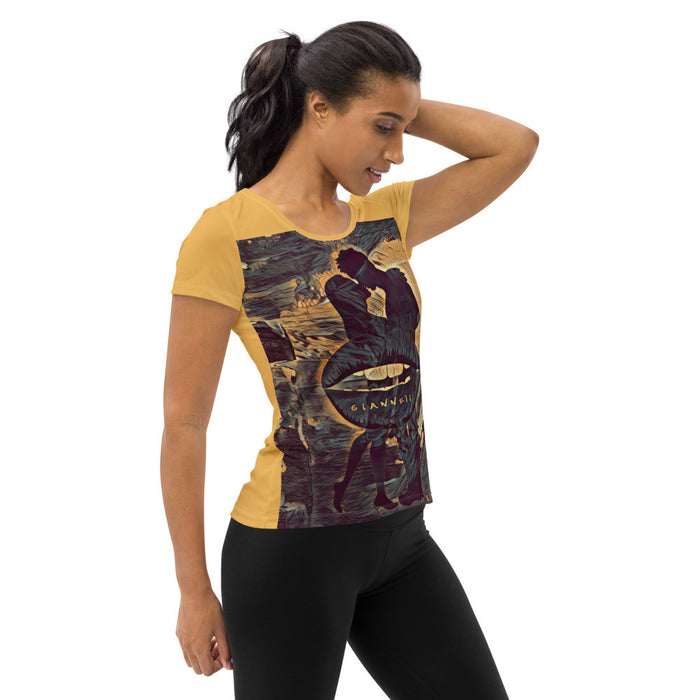 THE KISS Women's Athletic T-shirt by Gianneli