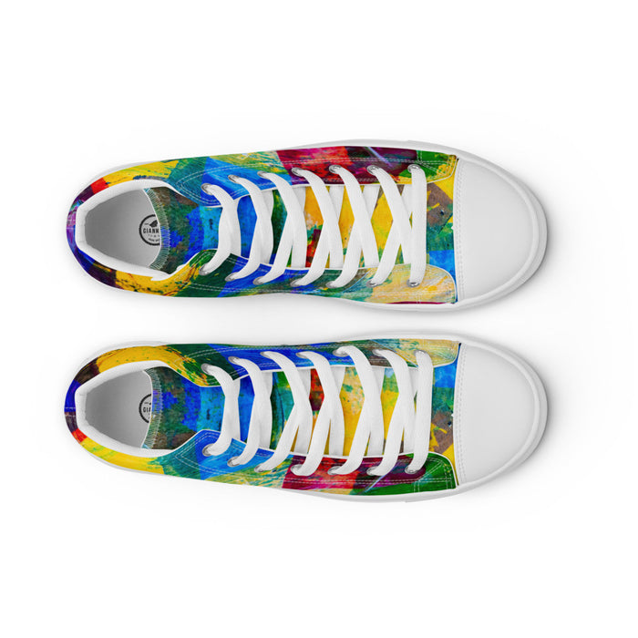 Gianneli Colours Handmade Women’s High Top Canvas Shoes