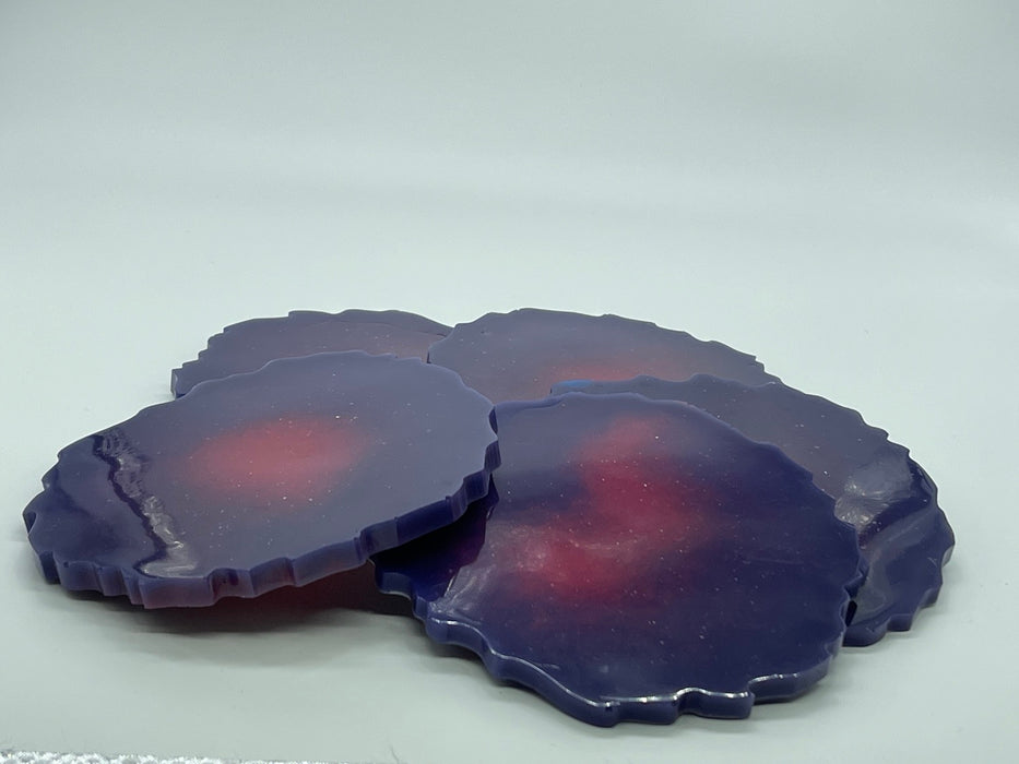 Resin Colourful Drink Coasters.