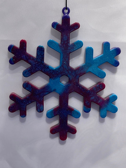 Snowflake Spinning Sun Catcher Mobile.