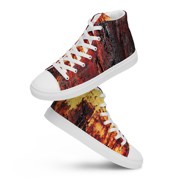 CLOCHARD Handmade Grunge Men’s High Top Canvas Shoes by Gianneli