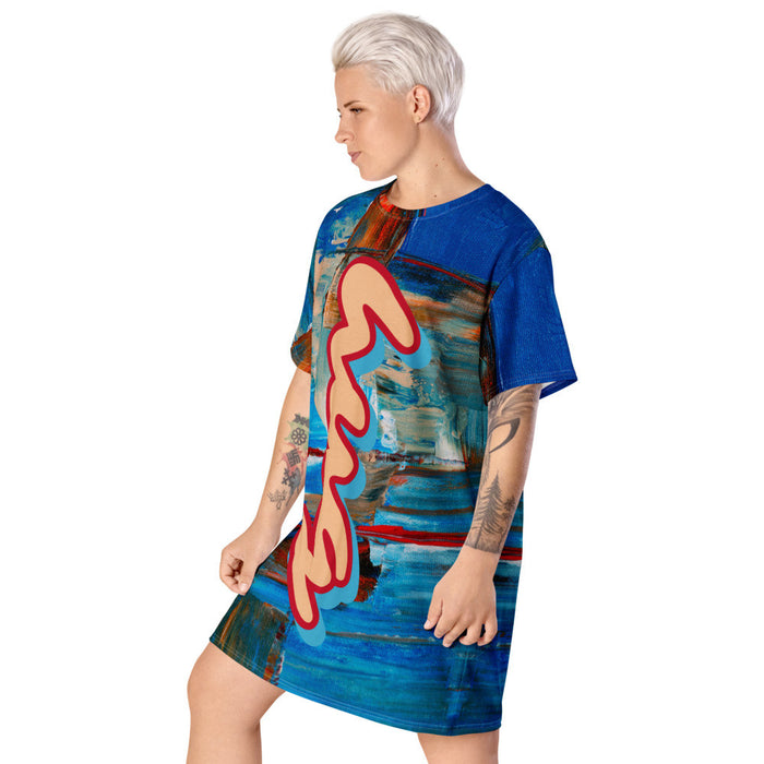 HUG MY COLOURS T-shirt Dress by Gianneli