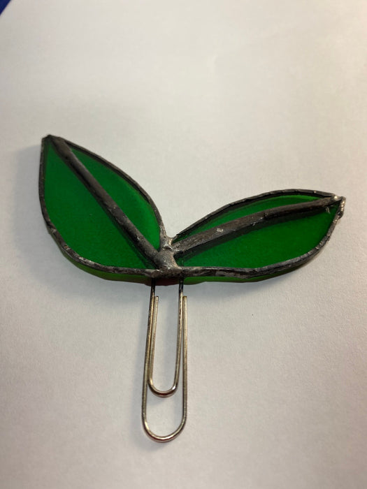 Leaf Bookmark Made From Leadlight