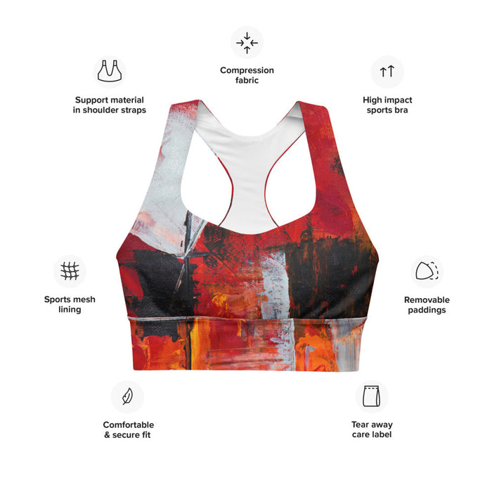 Gianneli Colours Longline Sports Bra