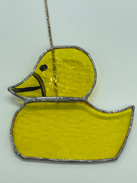 Ducky Made from Leadlight, Hanging Suncatcher.