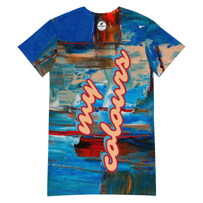 HUG MY COLOURS T-shirt Dress by Gianneli
