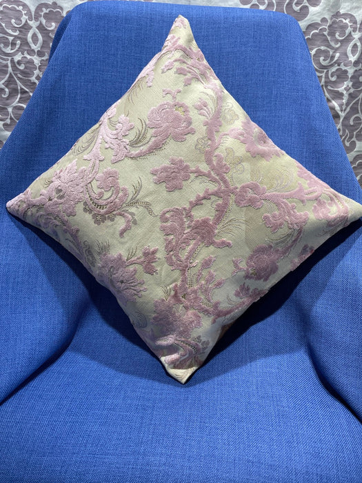 Vintage Pink & Cream Velvet Handmade Cushion Cover