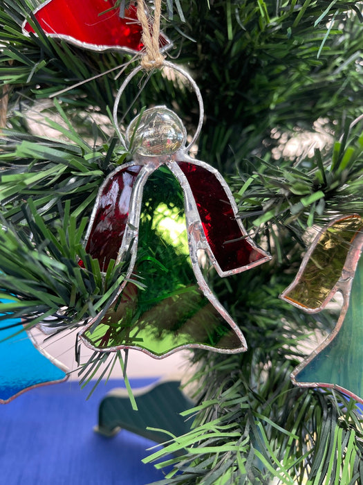 Christmas Angel Leadlight Hanging Ornament