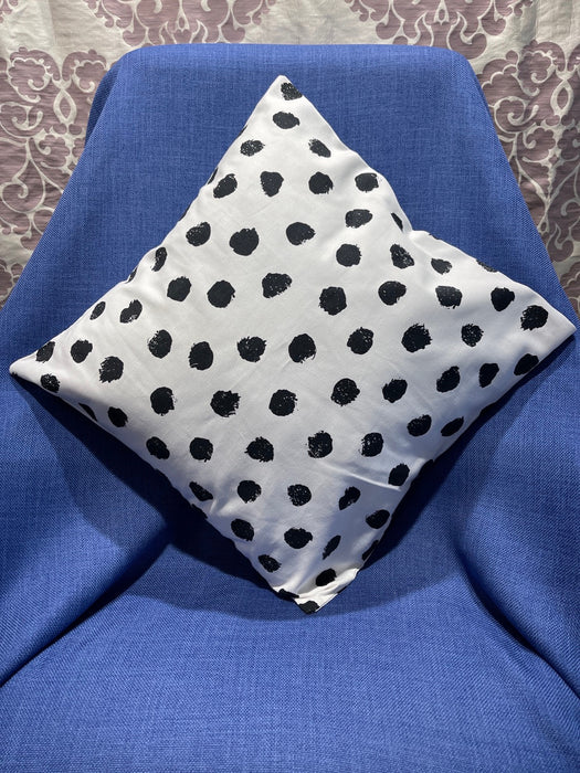 Black & White Polka Dot Handmade Cushion Cover in Bright Colours