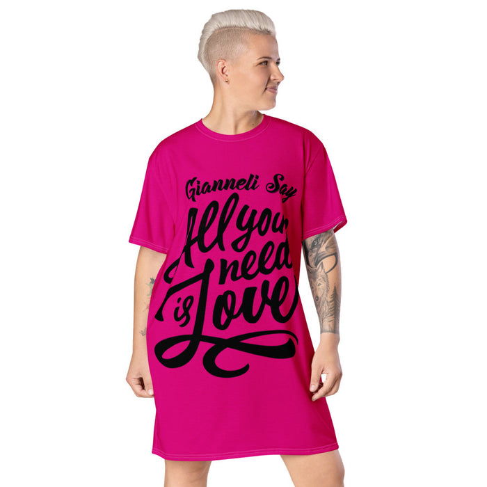 LOVE T-shirt Dress by Gianneli
