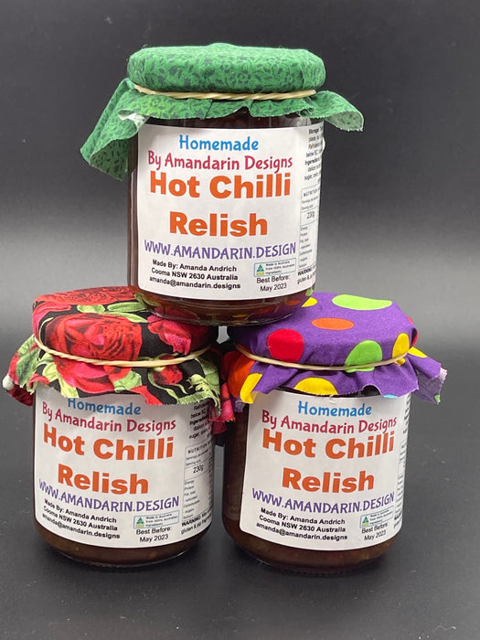 Hot Chilli Relish, Traditional Homemade Recipes. 230g