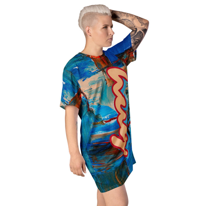 HUG MY COLOURS T-shirt Dress by Gianneli