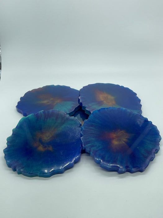 Resin Colourful Drink Coasters.