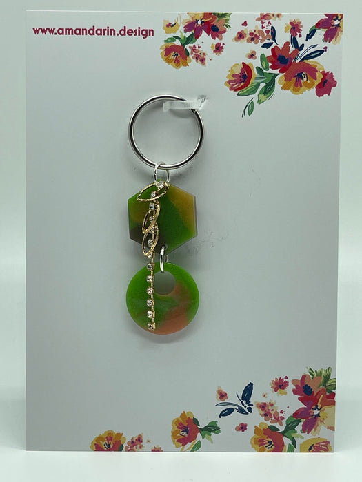 Handmade Unique Key Rings, Key Chains made from Resin.