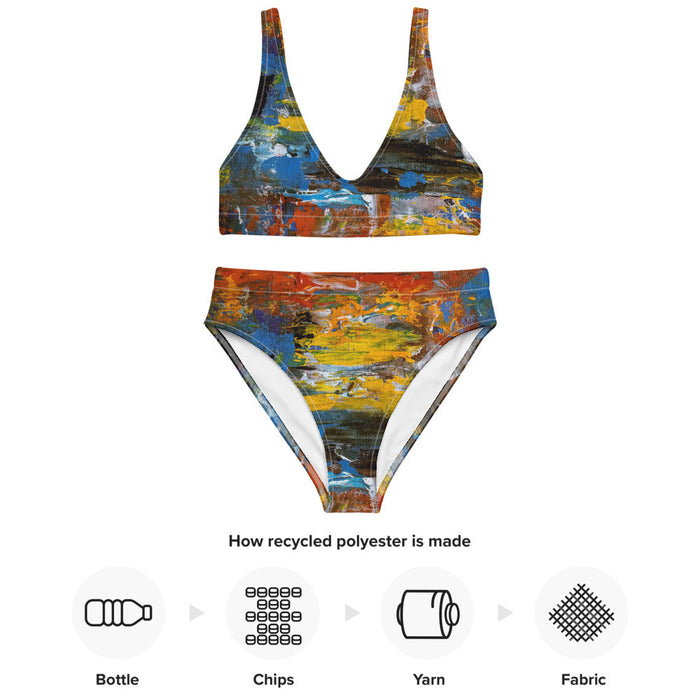 Gianneli Colours Recycled High Waisted Bikini