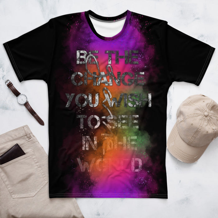 BE THE CHANGE Men's t-shirt by Gianneli