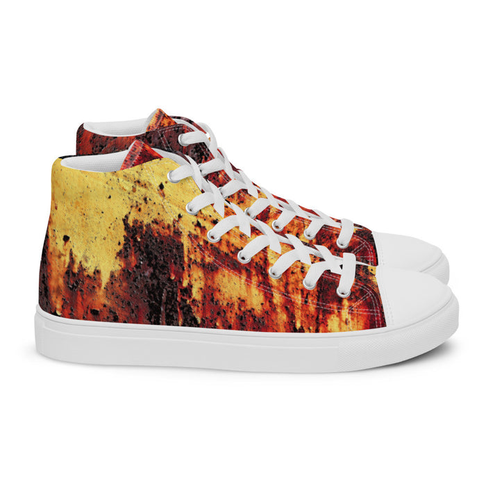 CLOCHARD Handmade Grunge Men’s High Top Canvas Shoes by Gianneli