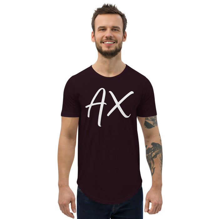 AX Men's Curved Hem T-Shirt by Gianneli