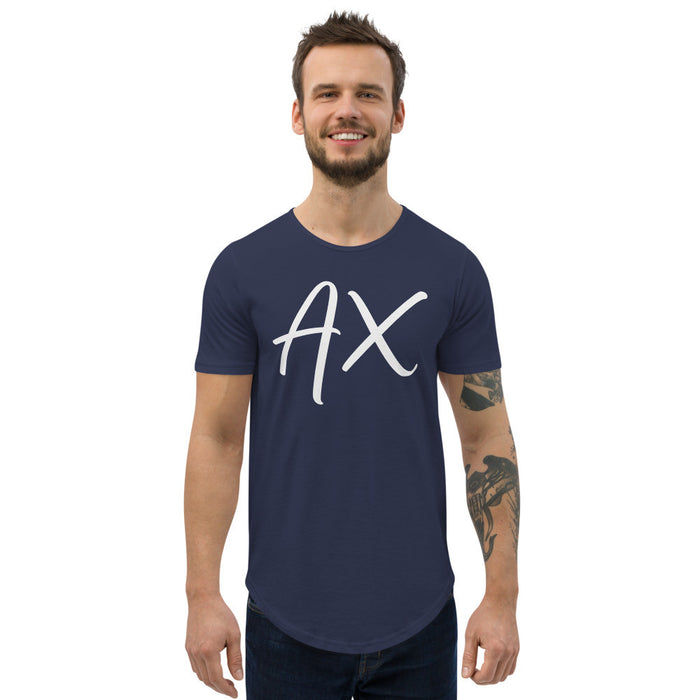 AX Men's Curved Hem T-Shirt by Gianneli