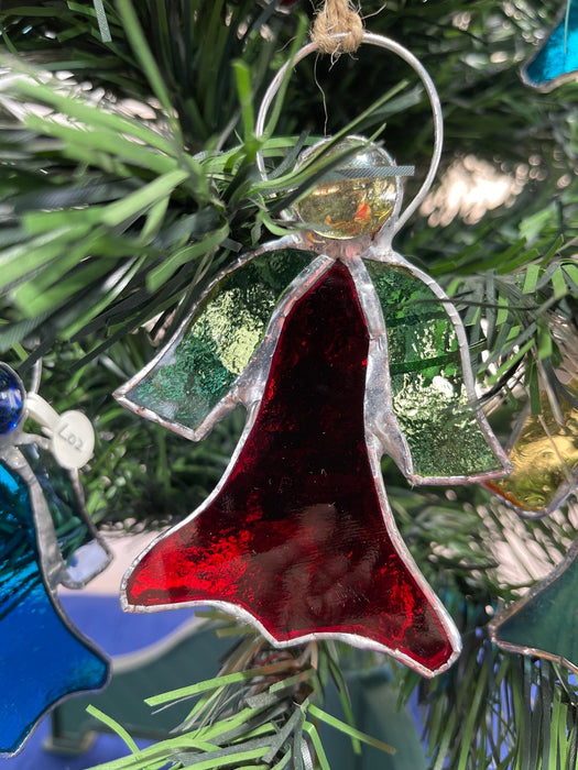 Christmas Angel, Hanging Leadlight Ornament
