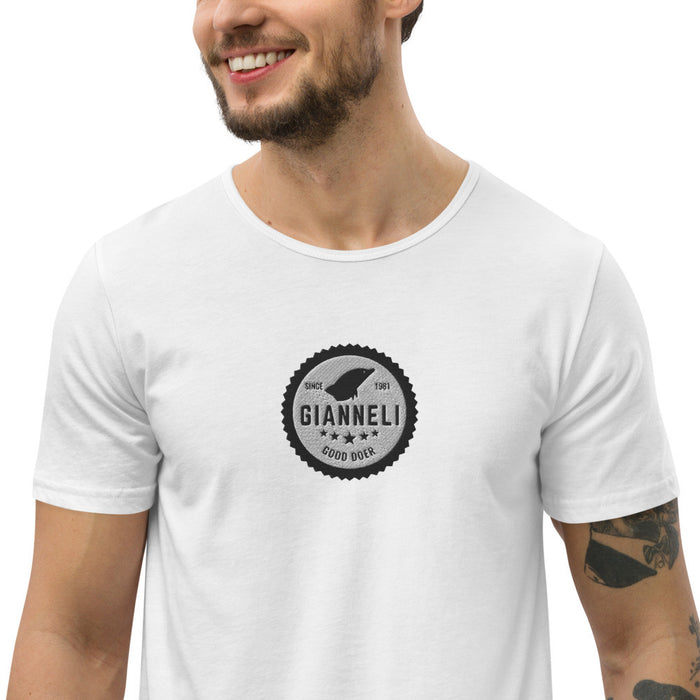 Gianneli Men's Curved Hem T-Shirt