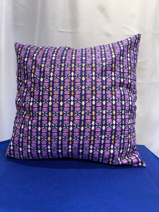 Purple Flower Colourful Handmade Cushion Cover