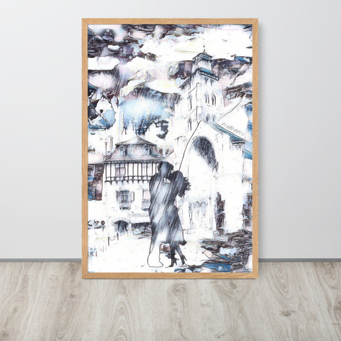 Abbraccio Framed Matte Paper Poster by Gianneli