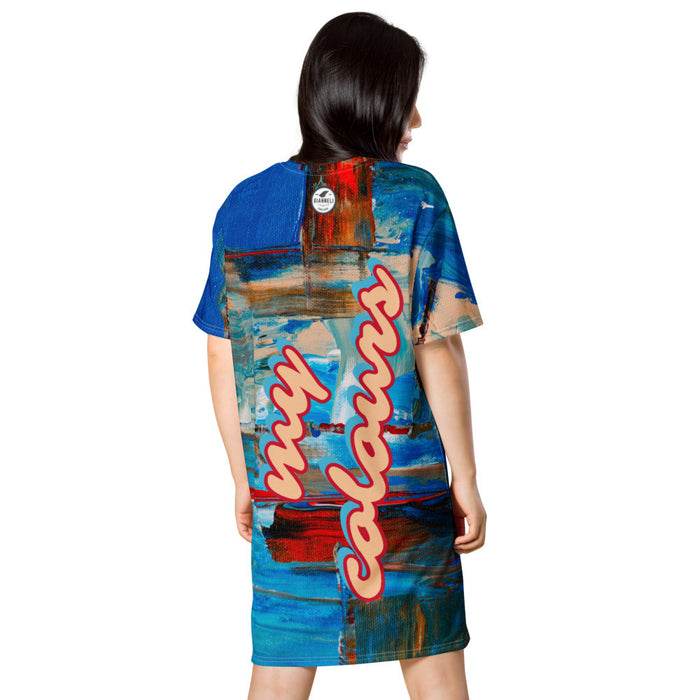 HUG MY COLOURS T-shirt Dress by Gianneli