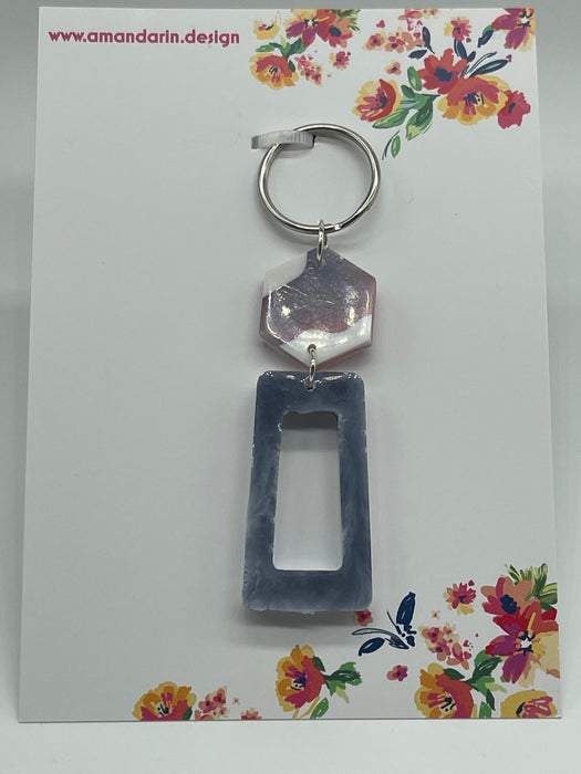 Handmade Unique Key Rings & Key Chains made from resin.