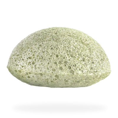 100% Pure Natural Mini Konjac Pore Refiner Sponge with French Green Clay- Tree Frog