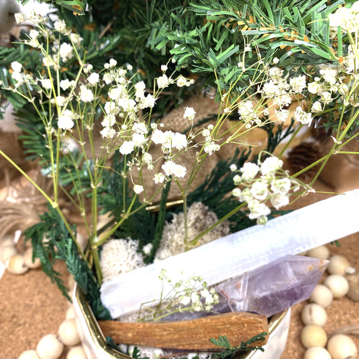 Handmade Elegant White & Gold Ceramic Planter/Pot