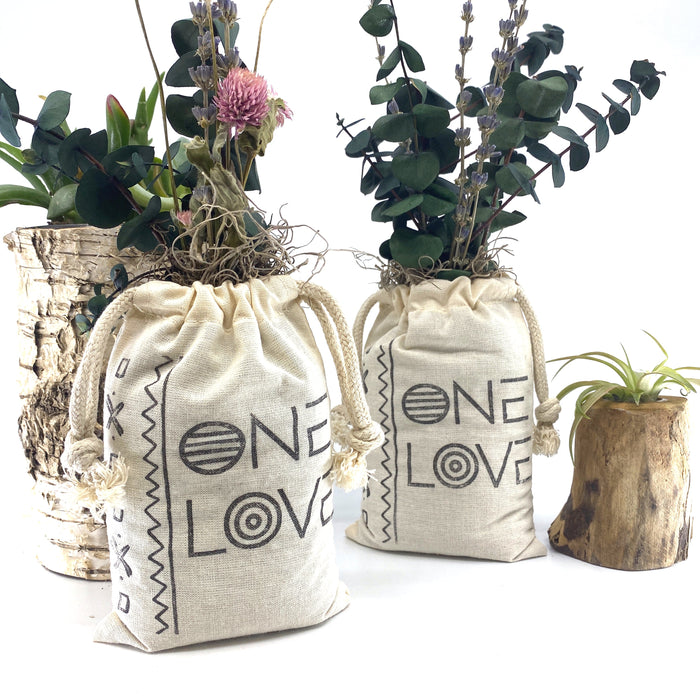 Sack of Flowers, One Love, Organic, Dried Flower Bouquet