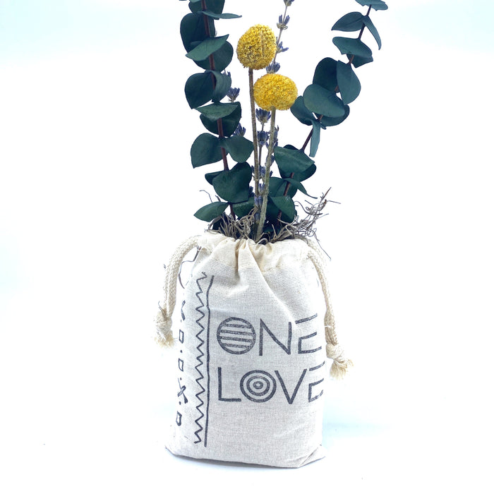 Sack of Flowers, One Love, Organic, Dried Flower Bouquet