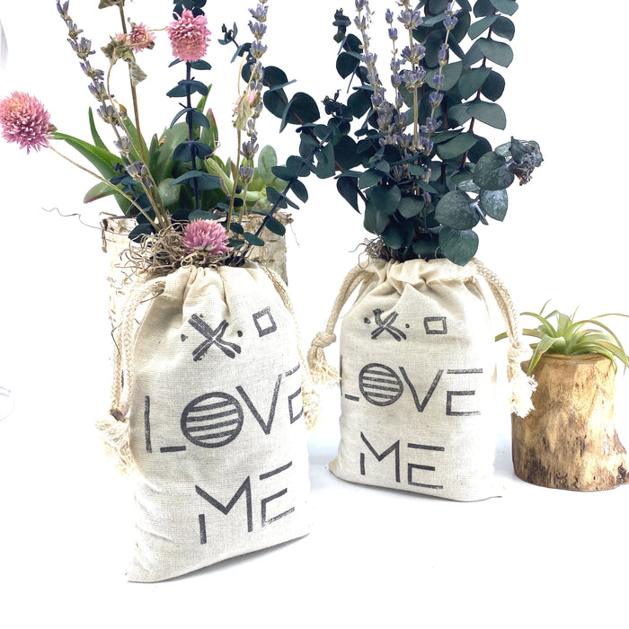 Sack of Flowers, Love Me, Organic, Dried Flower Bouquet