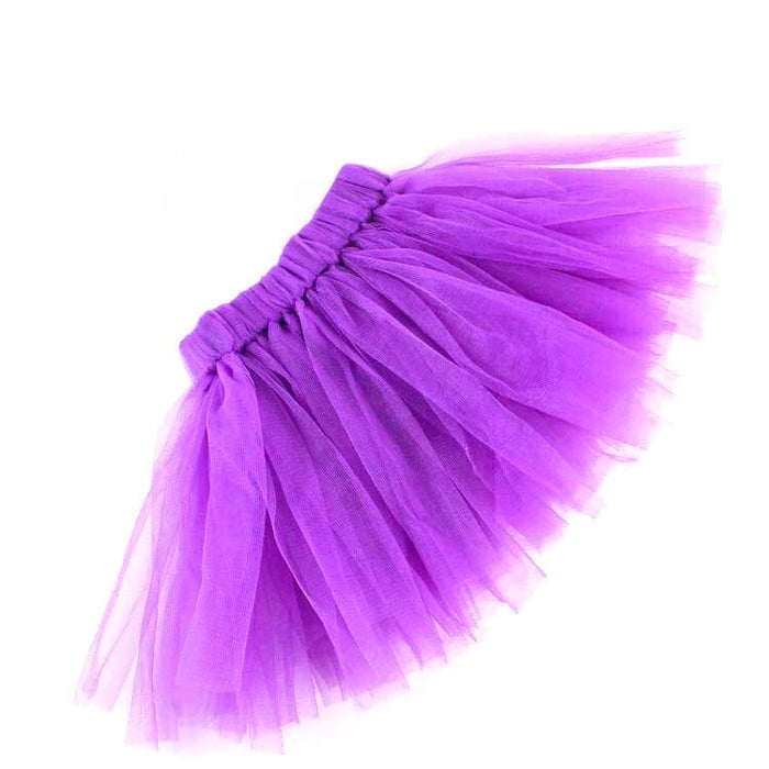 Fluffy Purple Tutu With Headband For Baby Girl | 6-12M | 2Pcs Set