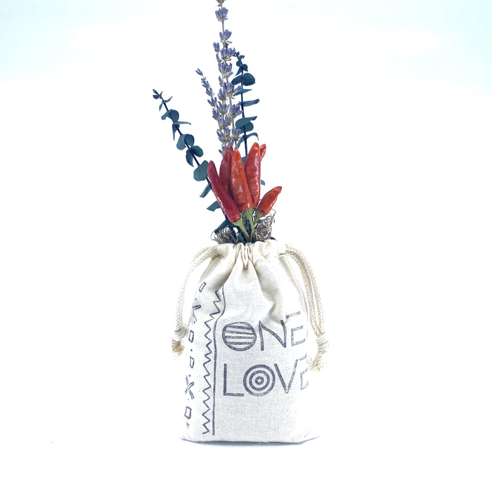 Sack of Flowers, One Love, Organic, Dried Flower Bouquet