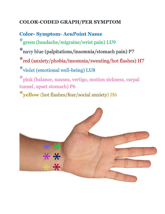 Anti-Anxiety Bracelet- Adjustable Calming Acupressure Band- Stress Relief (single) Spring Carnival