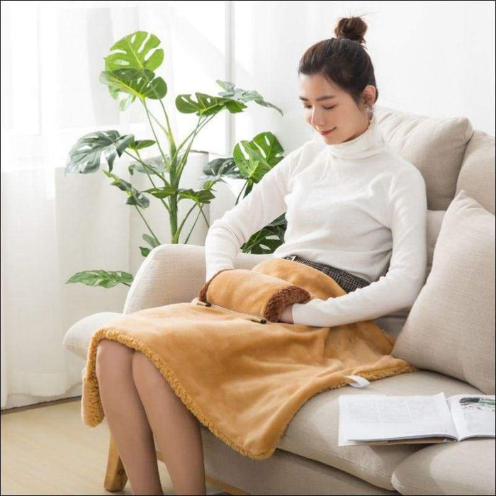 Premium Electric Hand Warmer Throw Blanket